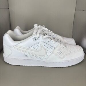 Nike Son of Force Low Men's White Leather Sneakers Size 12